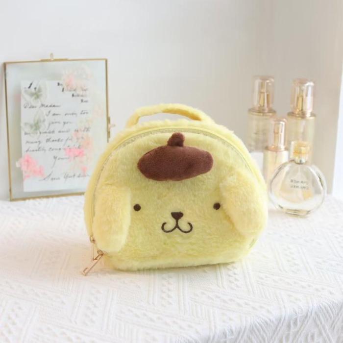 Japanese Cartoon Cute sanrio Plush Portable Cosmetic Case Girls Cosmetic Bag Can Carry Wash ...